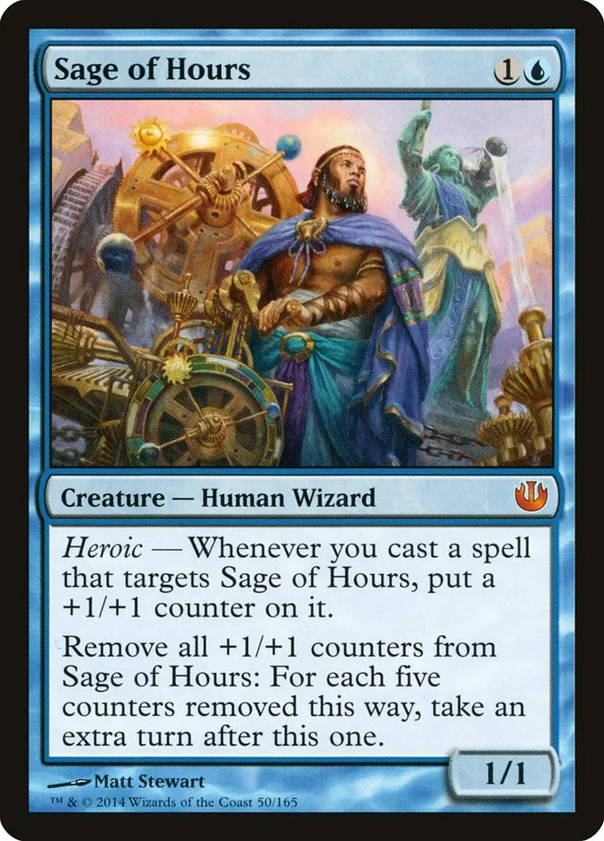 2014 Journey into Nyx Sage of Hours mythic #50 unlisted card image