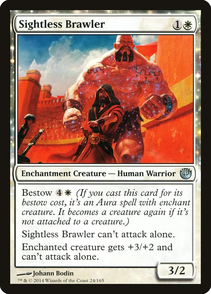 2014 Journey into Nyx Sightless Brawler uncommon #24 unlisted card image