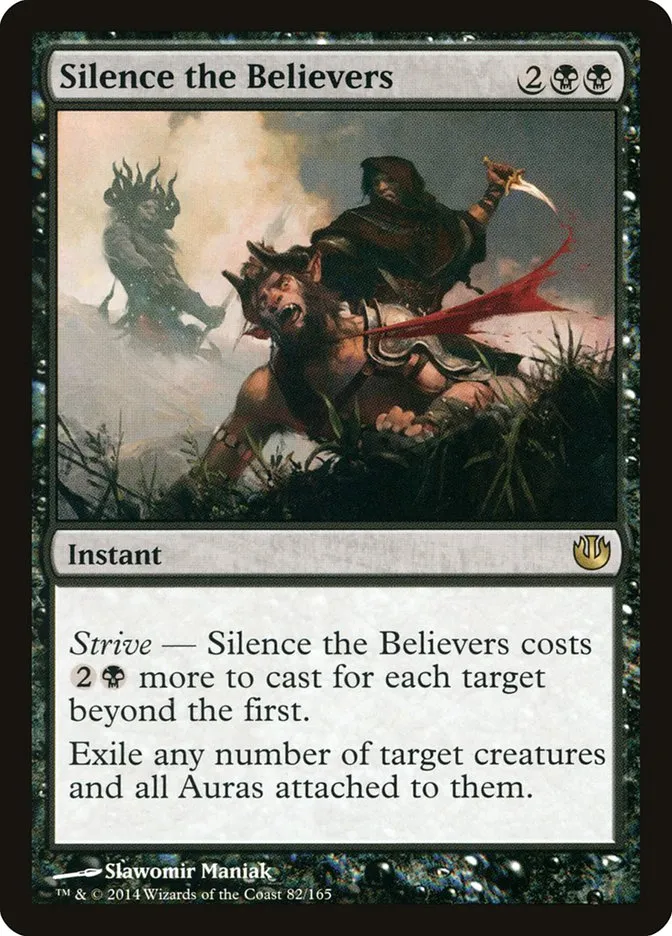 2014 Journey into Nyx Silence the Believers rare #82 unlisted card image