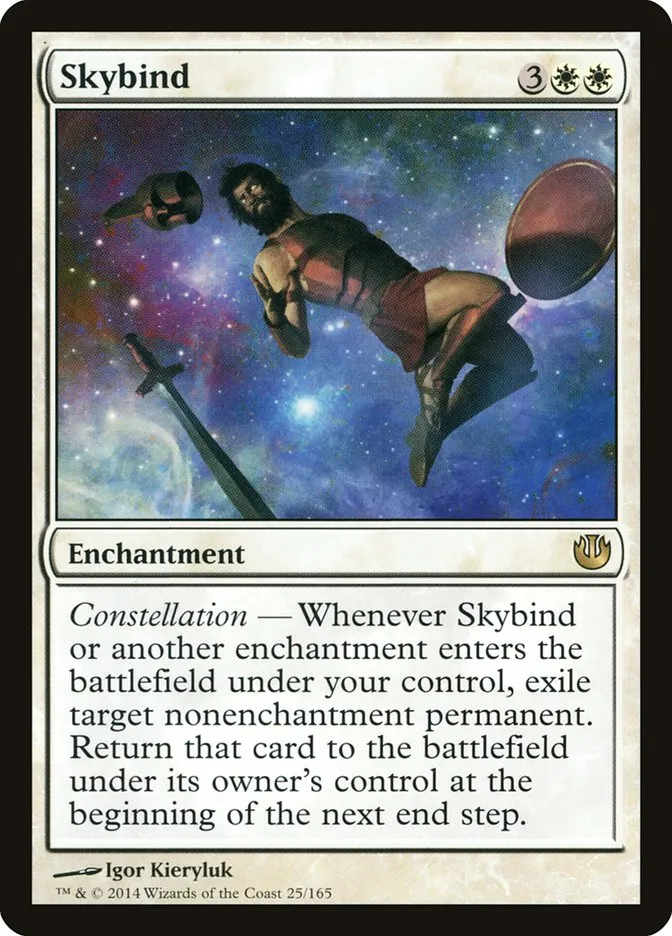 2014 Journey into Nyx Skybind rare #25 unlisted card image