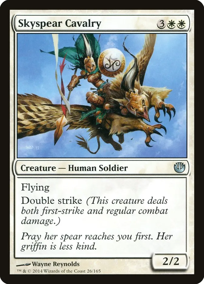 2014 Journey into Nyx Skyspear Cavalry uncommon #26 unlisted card image