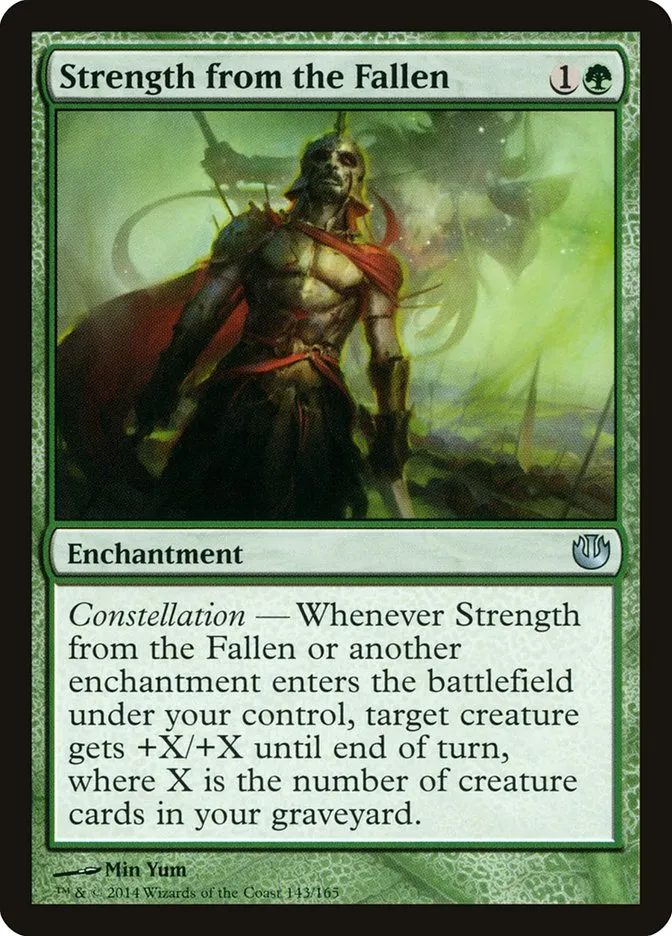 2014 Journey into Nyx Strength from the Fallen uncommon #143 unlisted card image