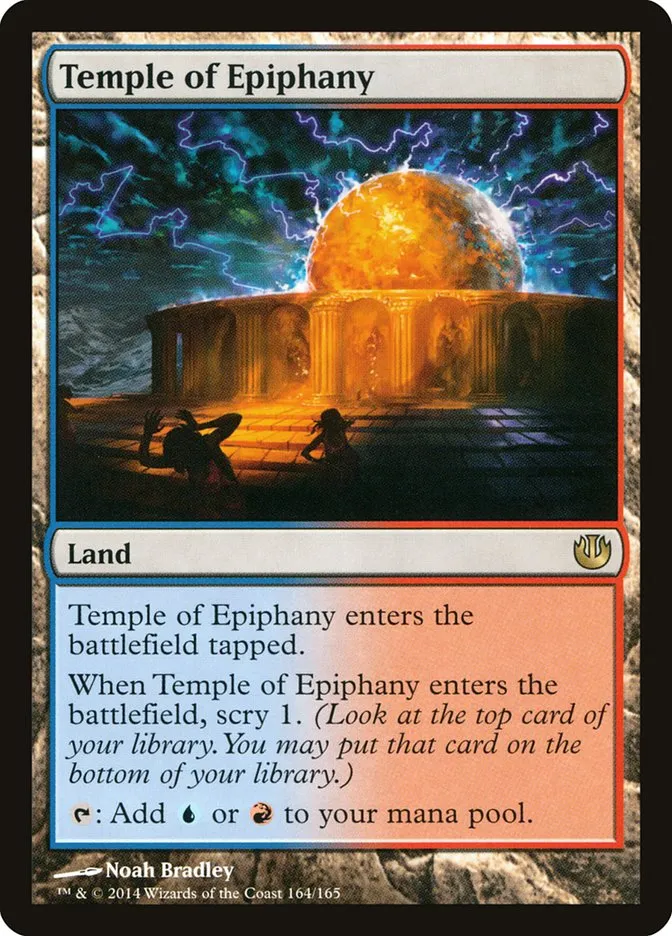 2014 Journey into Nyx Temple of Epiphany rare #164 unlisted card image