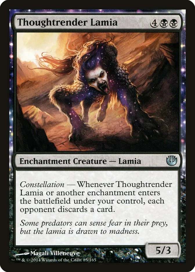 2014 Journey into Nyx Thoughtrender Lamia uncommon #85 unlisted card image
