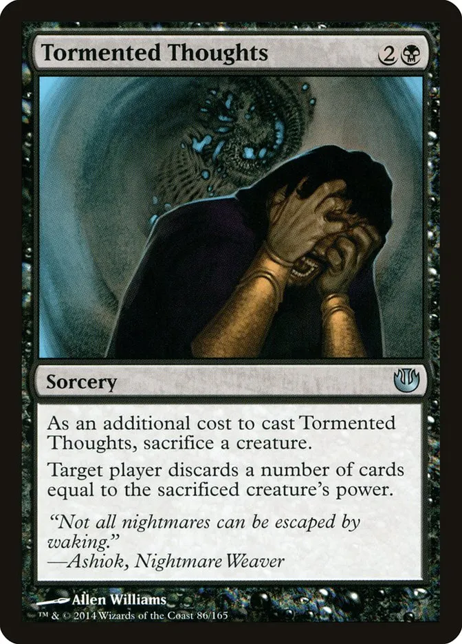 2014 Journey into Nyx Tormented Thoughts uncommon #86 unlisted card image