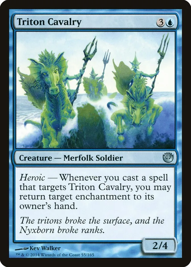 2014 Journey into Nyx Triton Cavalry uncommon #55 unlisted card image