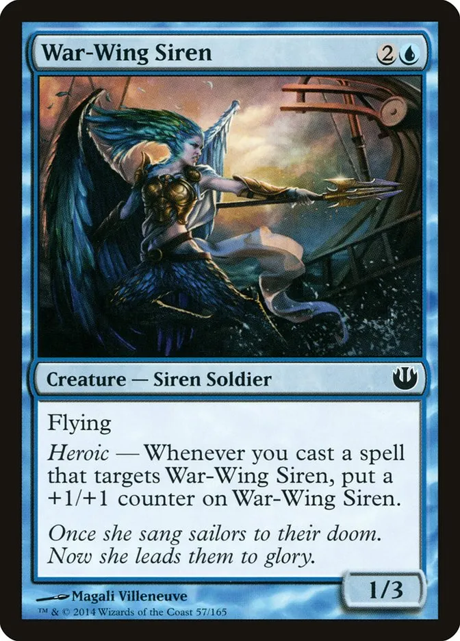 2014 Journey into Nyx War-Wing Siren common #57 unlisted card image