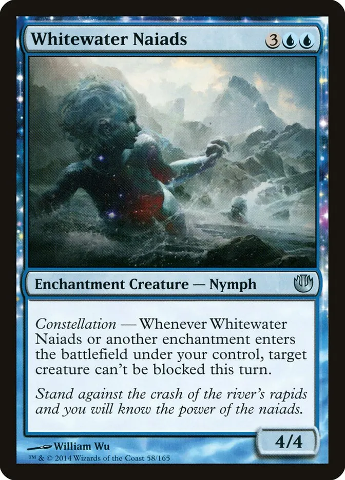 2014 Journey into Nyx Whitewater Naiads uncommon #58 unlisted card image