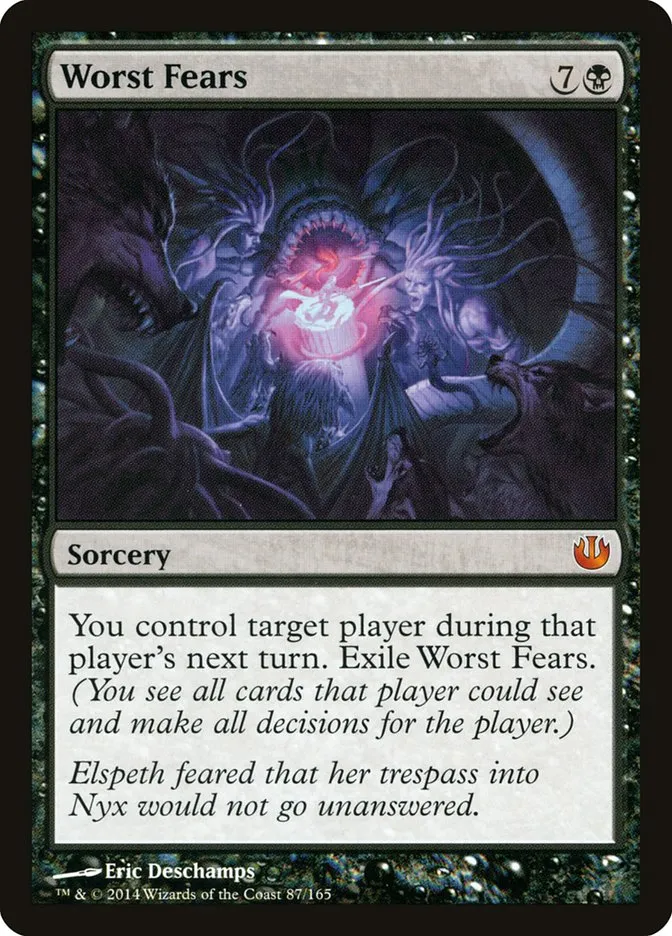 2014 Journey into Nyx Worst Fears mythic #87 unlisted card image