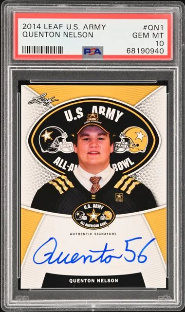 2014 Leaf Quenton Nelson U.S. Army All-American Tour Autograph #Qn1 card image