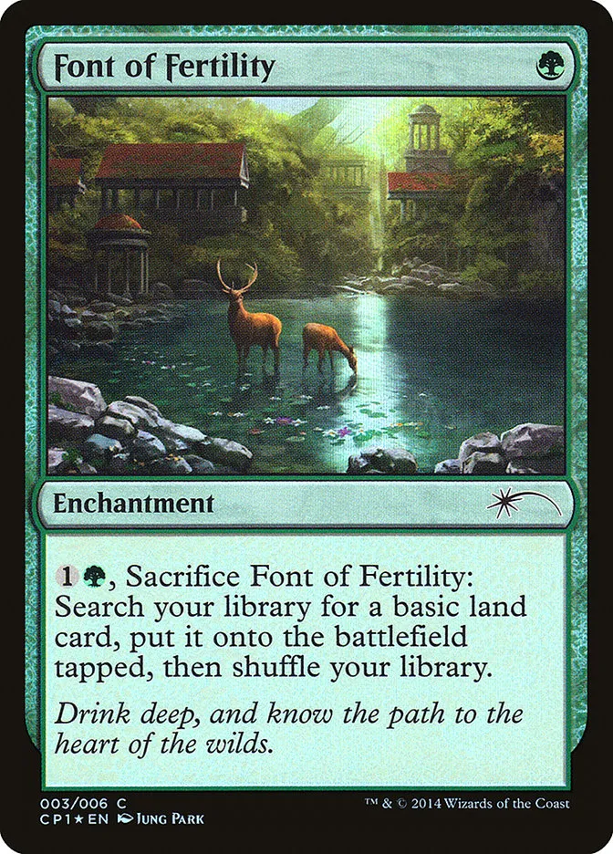 2014 Magic 2015 Clash Pack Font of Fertility common #3 unlisted card image