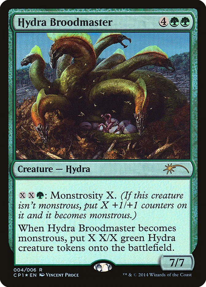 2014 Magic 2015 Clash Pack Hydra Broodmaster rare #4 unlisted card image