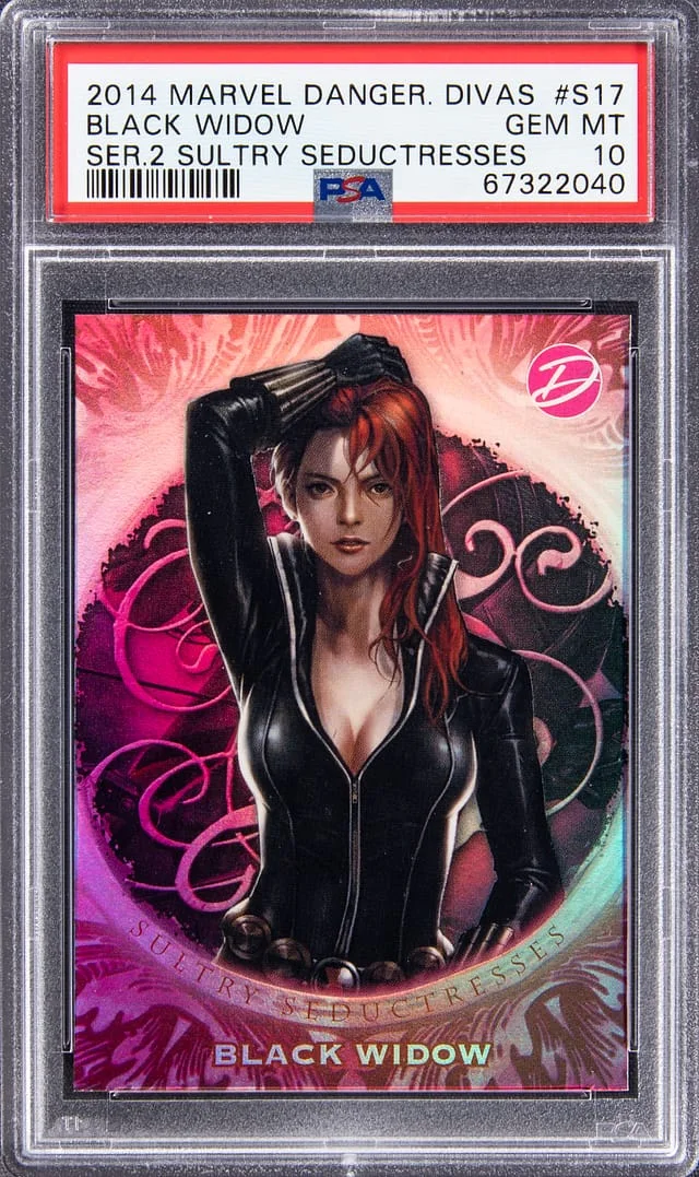 2014 Marvel Dangerous Divas Series 2 Sultry Seductresses Black Widow #S17 card image