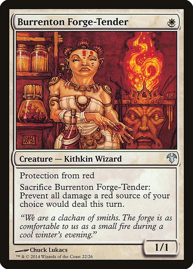 2014 Modern Event Deck 2014 Burrenton Forge-Tender uncommon #22 unlisted card image