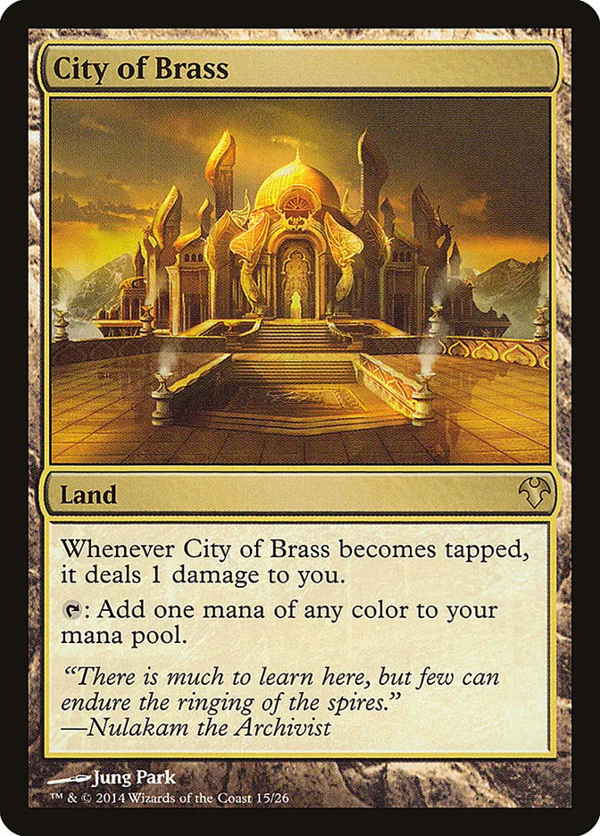 2014 Modern Event Deck 2014 City of Brass rare #15 unlisted card image