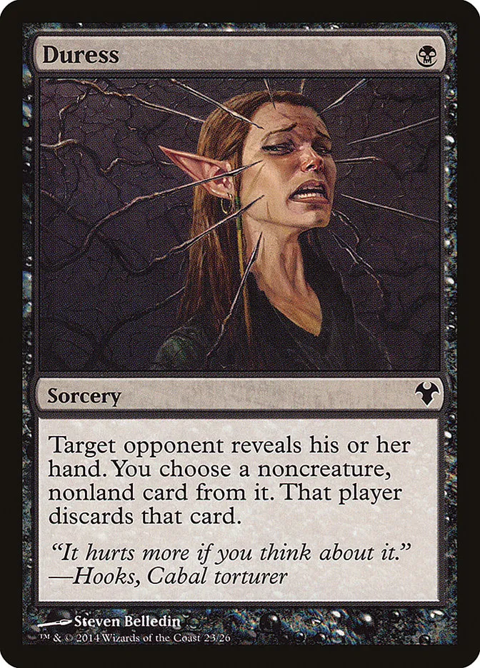 2014 Modern Event Deck 2014 Duress common #23 unlisted card image