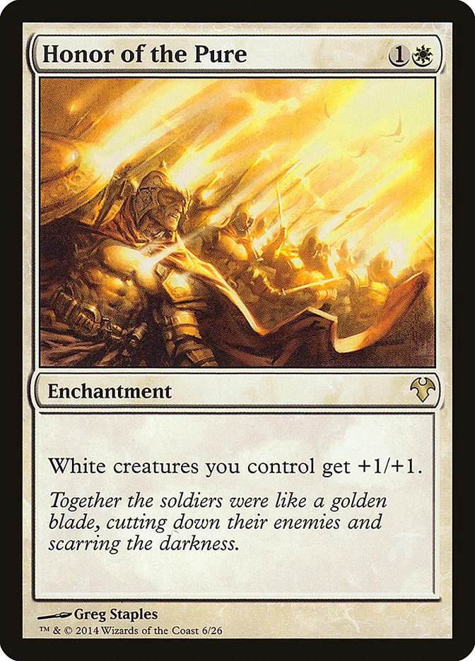 2014 Modern Event Deck 2014 Honor of the Pure rare #6 unlisted card image