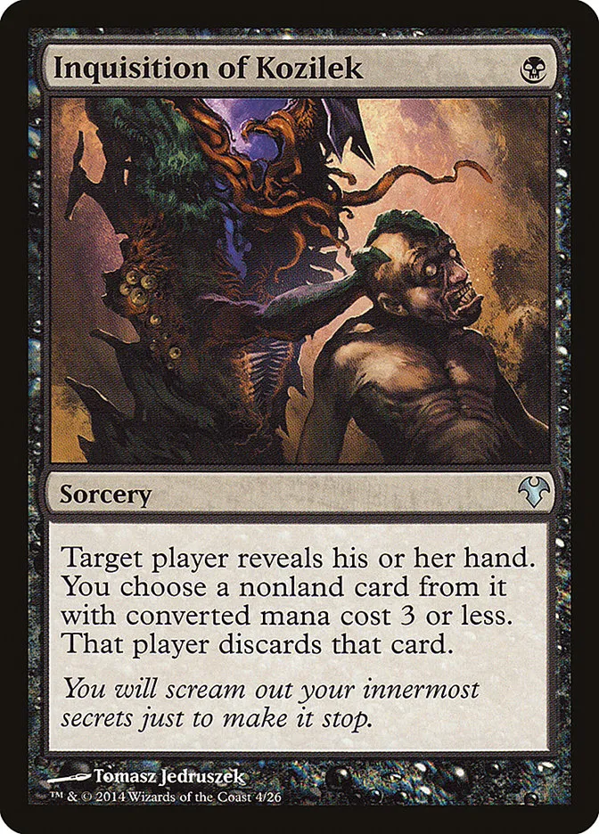 2014 Modern Event Deck 2014 Inquisition of Kozilek uncommon #4 unlisted card image