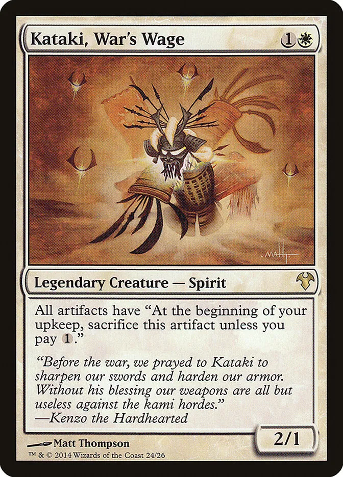 2014 Modern Event Deck 2014 Kataki, War's Wage rare #24 unlisted card image