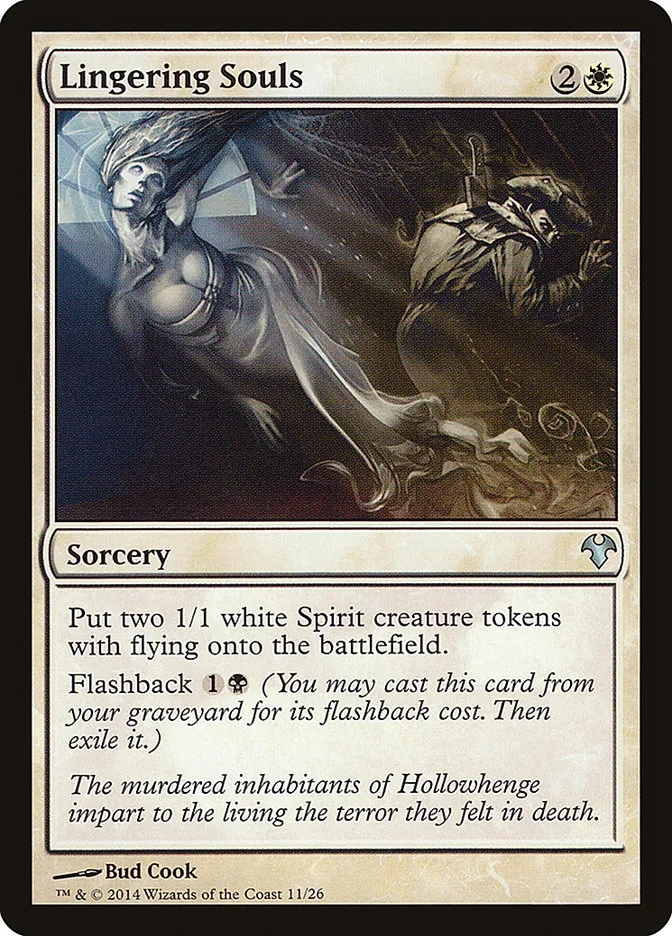 2014 Modern Event Deck 2014 Lingering Souls uncommon #11 unlisted card image