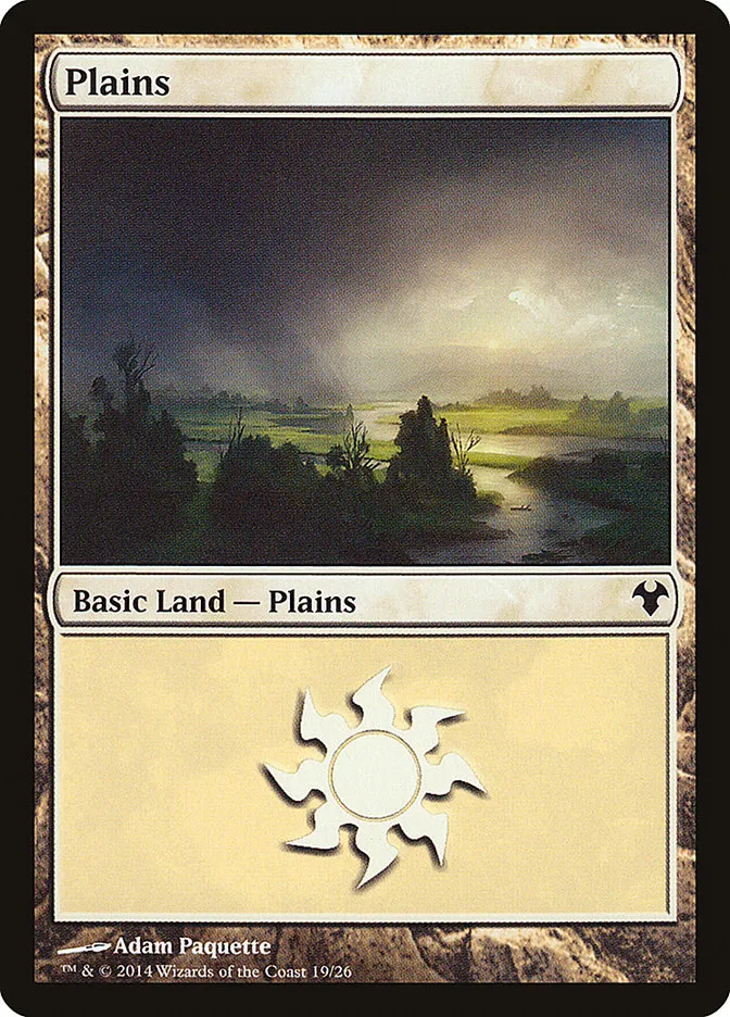 2014 Modern Event Deck 2014 Plains common #19 unlisted card image