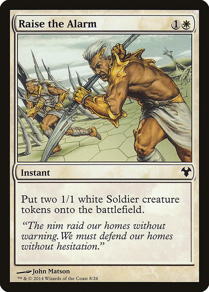 2014 Modern Event Deck 2014 Raise the Alarm common #8 unlisted card image