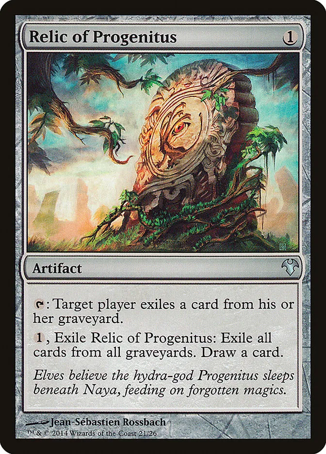 2014 Modern Event Deck 2014 Relic of Progenitus uncommon #21 unlisted card image