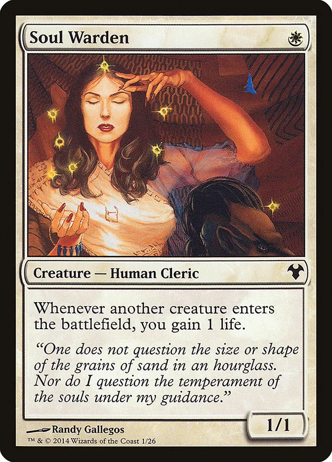 2014 Modern Event Deck 2014 Soul Warden common #1 unlisted card image