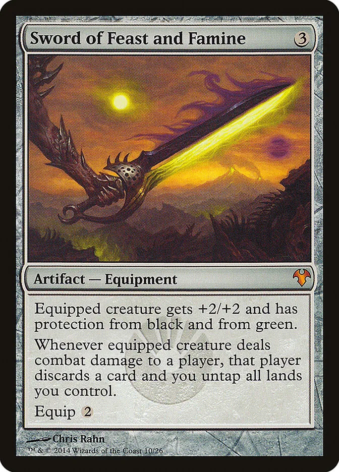 2014 Modern Event Deck 2014 Sword of Feast and Famine mythic #10 unlisted card image