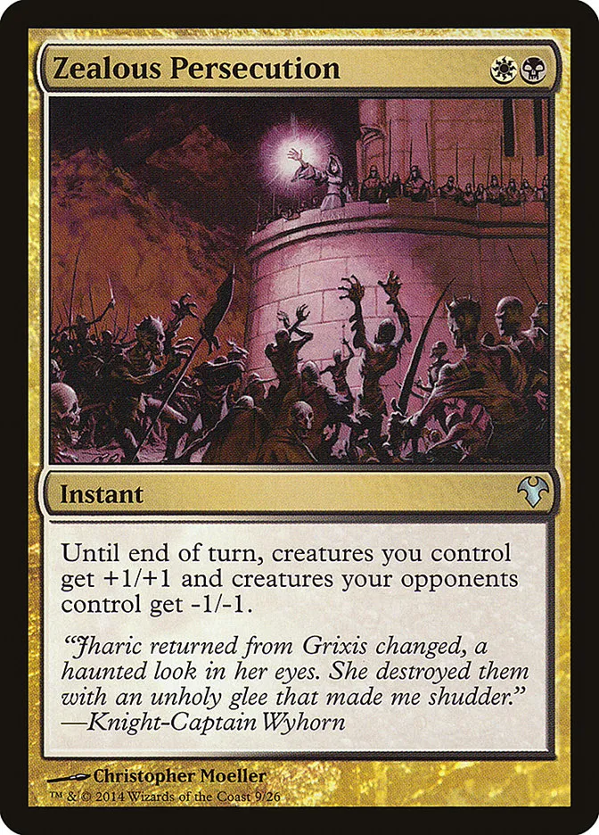 2014 Modern Event Deck 2014 Zealous Persecution uncommon #9 unlisted card image