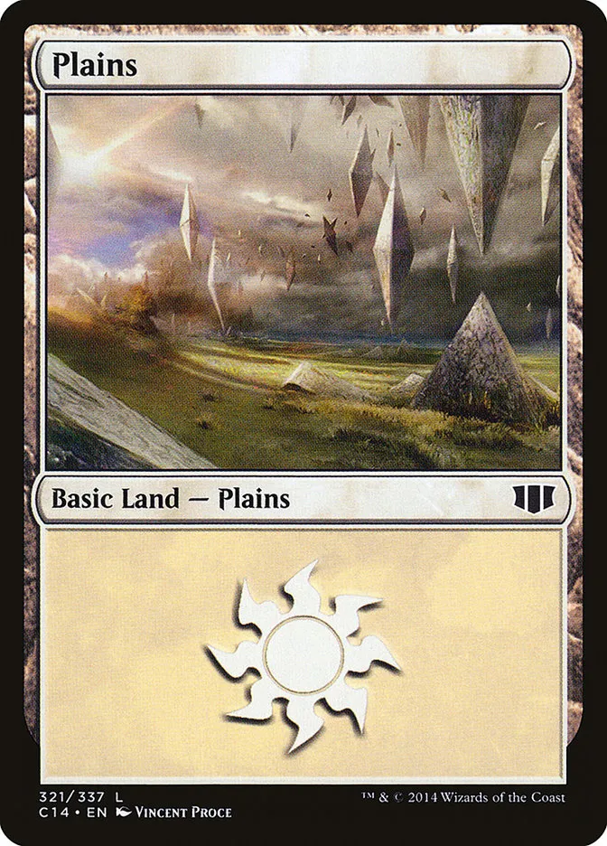 2014 Commander 2014 Plains common #321 common card image