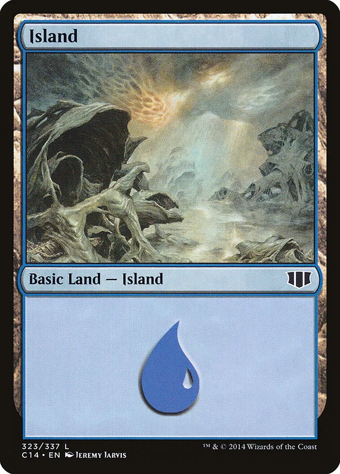 2014 Commander 2014 Island common #323 common card image