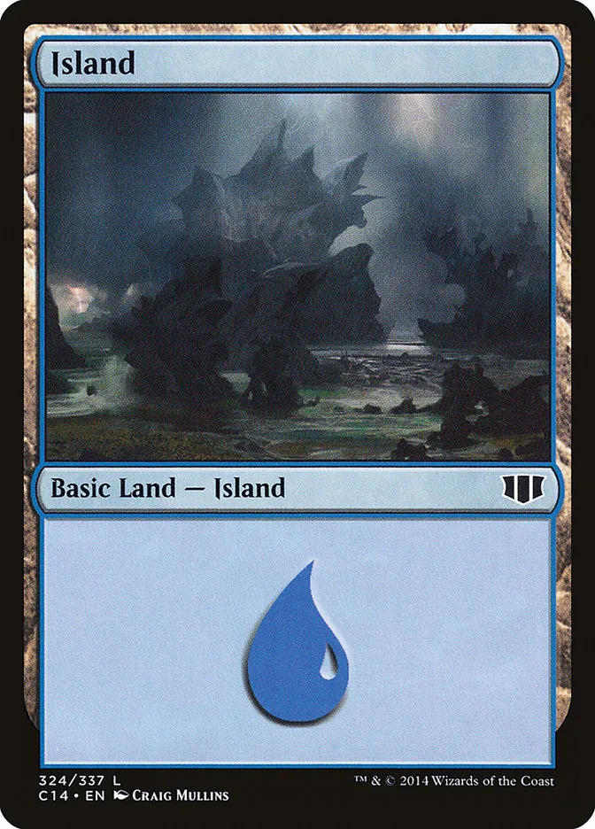 2014 Commander 2014 Island common #324 common card image