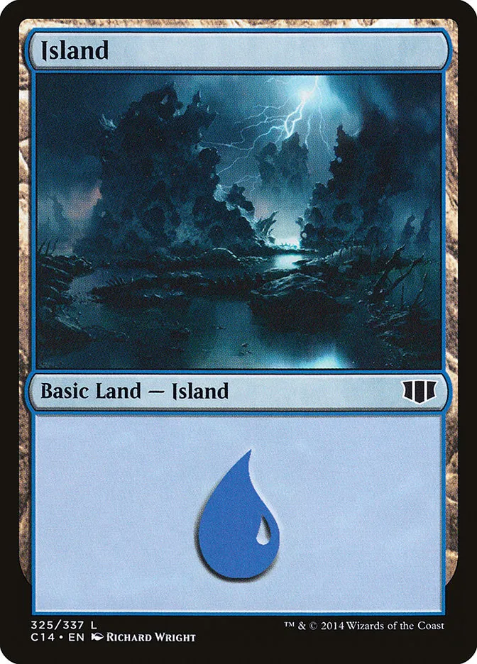 2014 Commander 2014 Island common #325 common card image