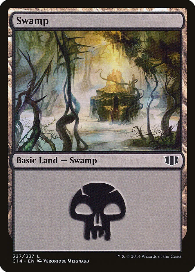 2014 Commander 2014 Swamp common #327 common card image