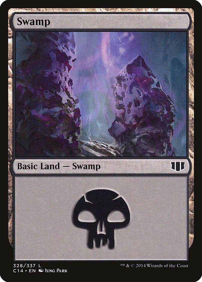 2014 Commander 2014 Swamp common #328 common card image