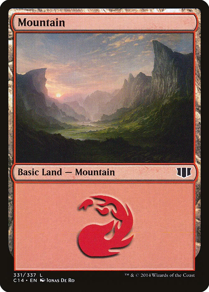 2014 Commander 2014 Mountain common #331 common card image