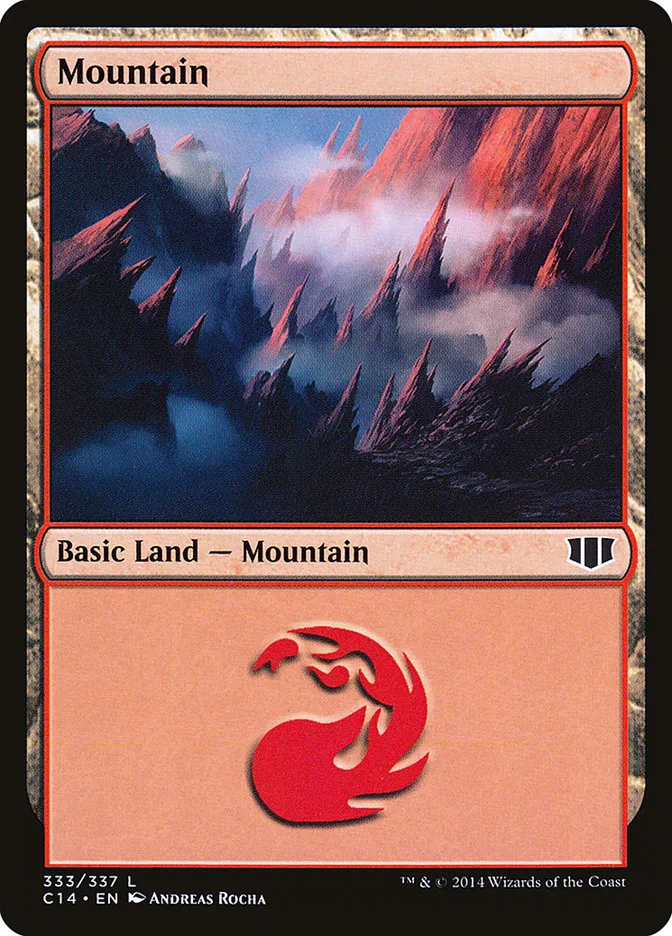 2014 Commander 2014 Mountain common #333 common card image