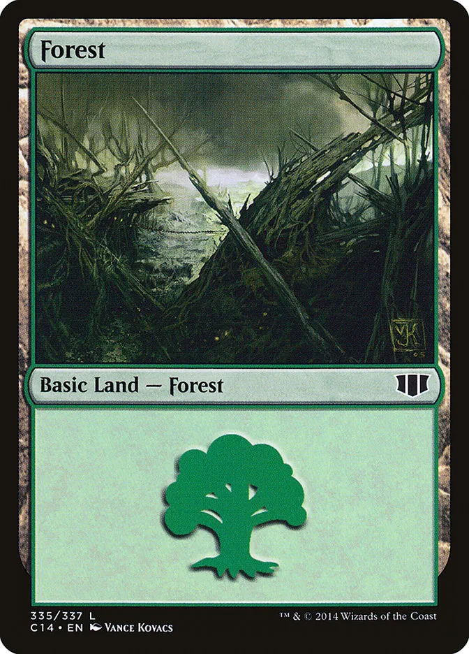 2014 Commander 2014 Forest common #335 common card image