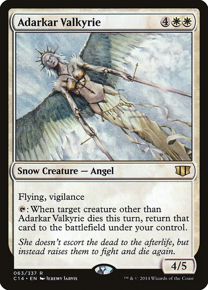 2014 Commander 2014 Adarkar Valkyrie rare #63 rare card image