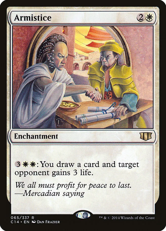 2014 Commander 2014 Armistice rare #65 rare card image