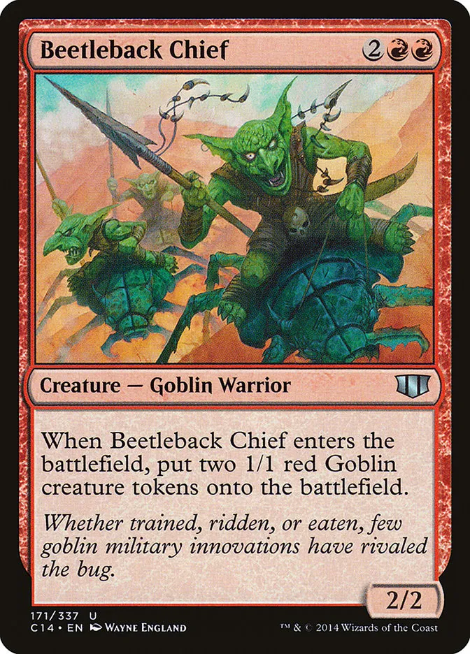 2014 Commander 2014 Beetleback Chief uncommon #171 uncommon card image