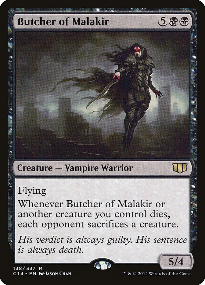2014 Commander 2014 Butcher of Malakir #138 rare card image