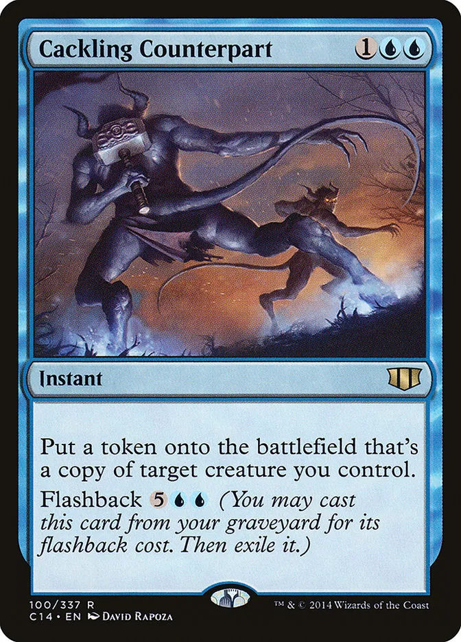 2014 Commander 2014 Cackling Counterpart rare #100 rare card image