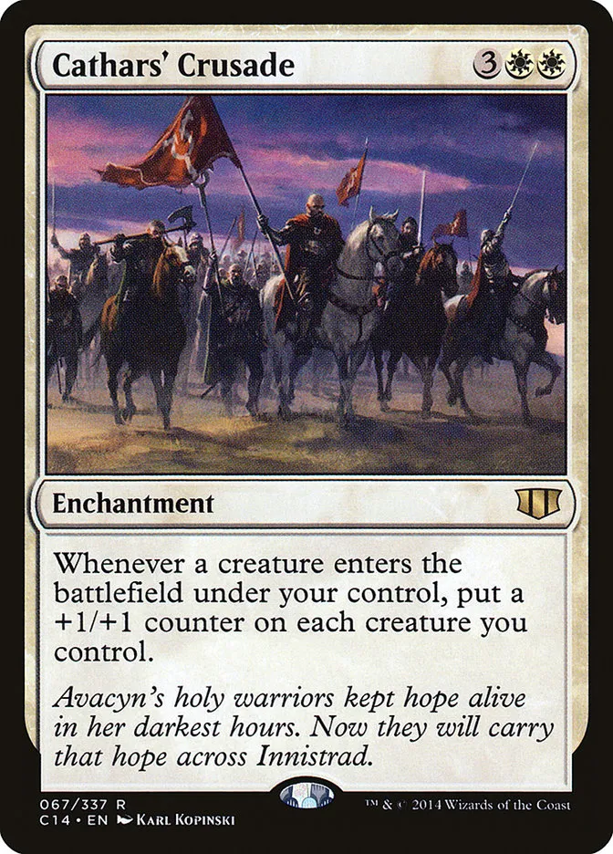 2014 Commander 2014 Cathars' Crusade rare #67 rare card image