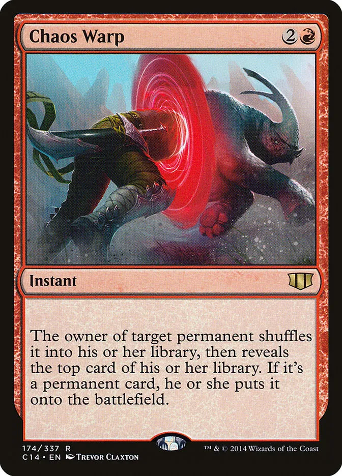 2014 Commander 2014 Chaos Warp #174 rare card image