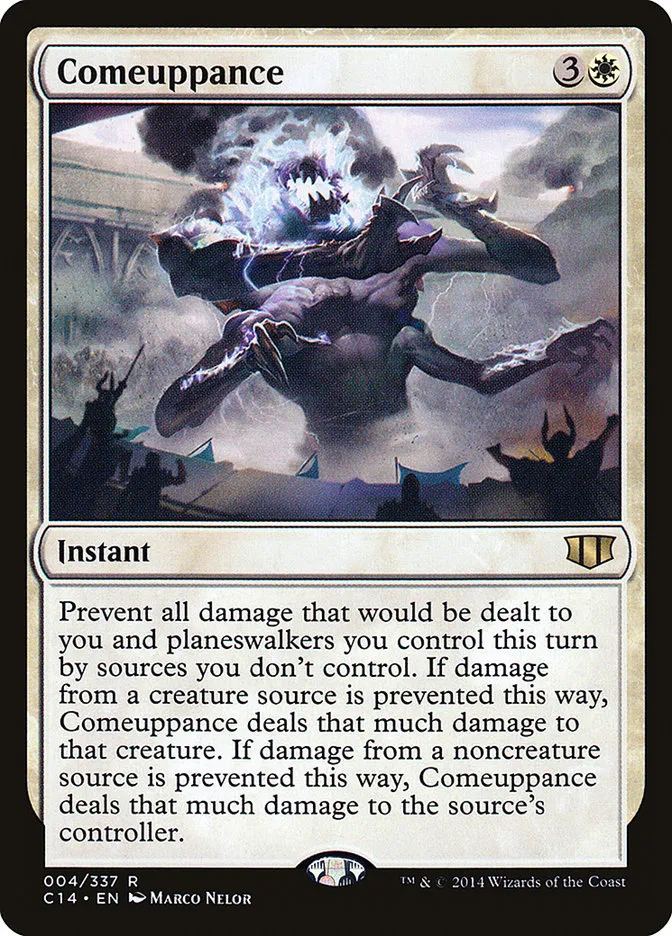 2014 Commander 2014 Comeuppance rare #4 rare card image