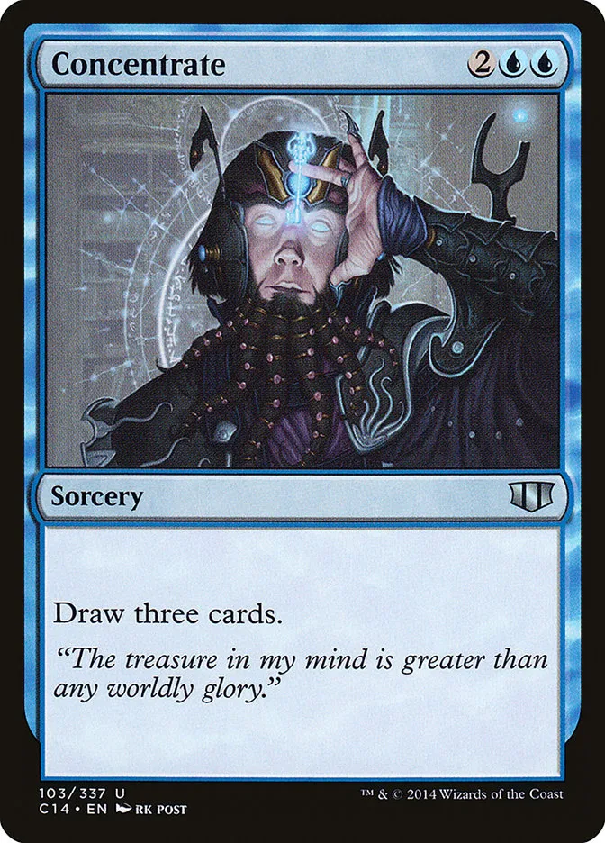 2014 Commander 2014 Concentrate uncommon #103 uncommon card image