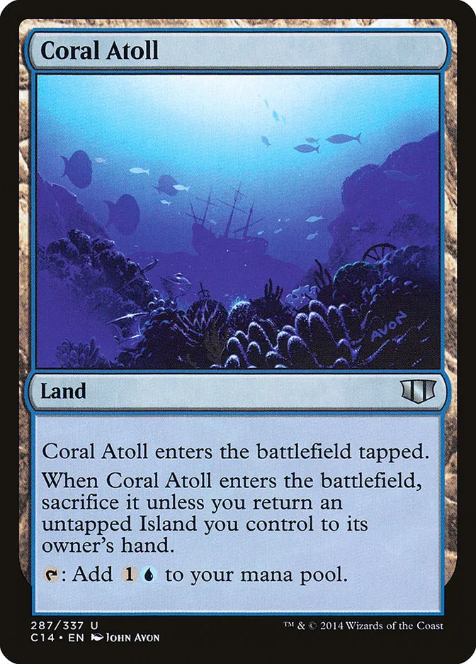 2014 Commander 2014 Coral Atoll uncommon #287 uncommon card image