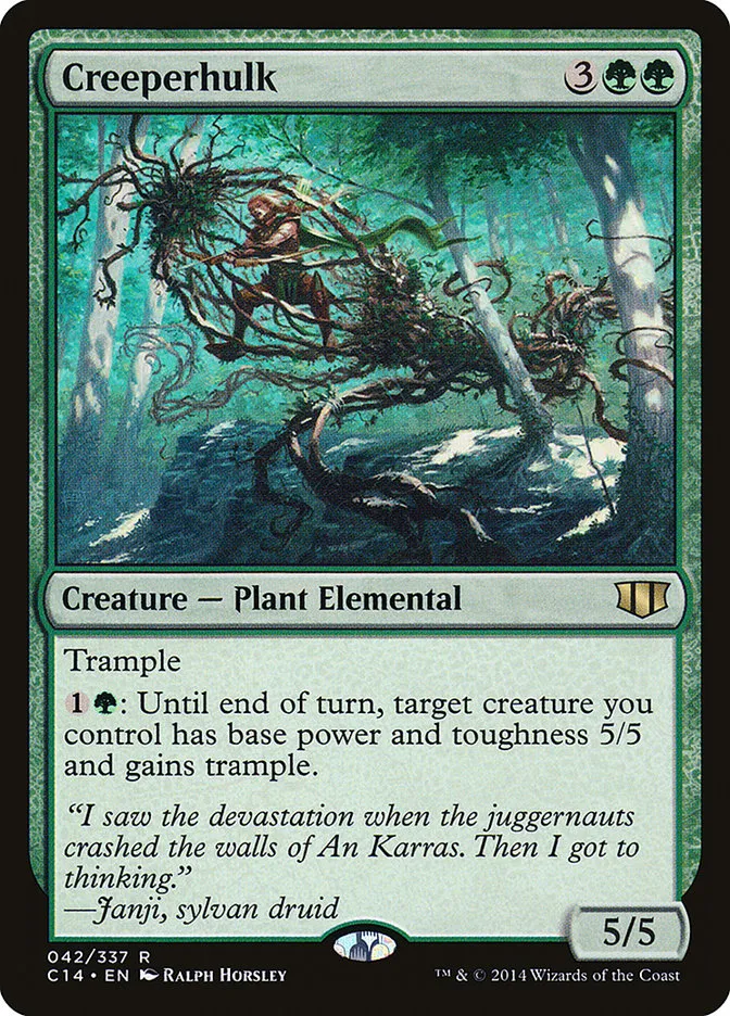 2014 Commander 2014 Creeperhulk rare #42 rare card image